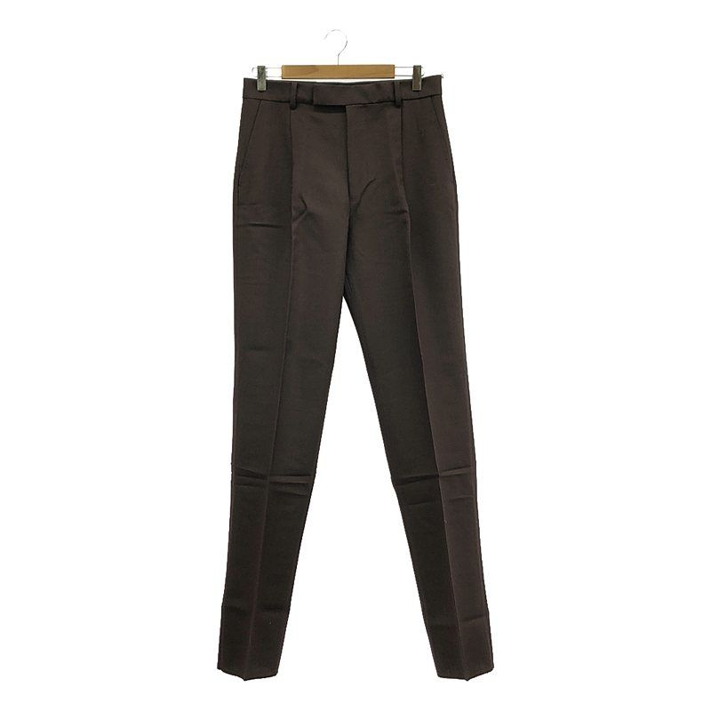 【新品】  WACKO MARIA / ワコマリア | 2022AW | PLEATED TROUSERS(TYPE-2)　DORMEUIL プリーツパンツ | M | D-BROWN | メンズ