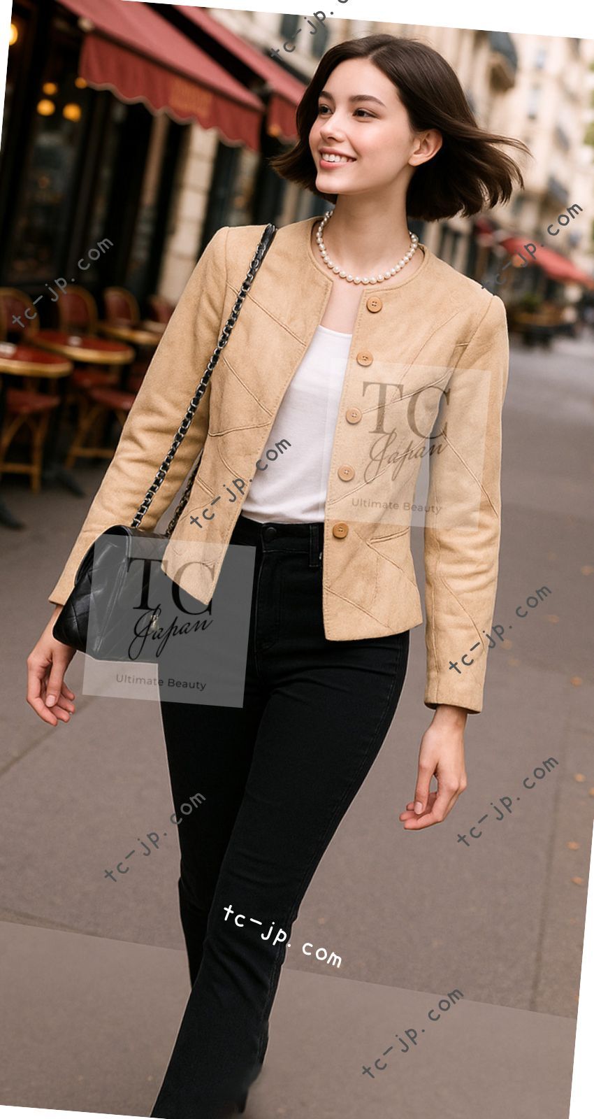 【美品】シャネル／ベージュの半袖ジャケット 楽天市場】シャネル CHANEL ブルゾン ブルゾン 衣料品 アウター