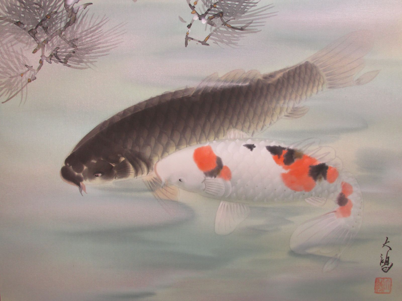 宮崎大鴻作 日本画