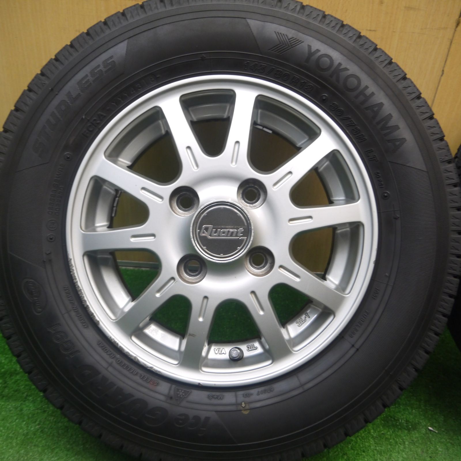 ヨコハマ スタッドレス145/80R12 タイヤホイール4本セット ヨコハマ