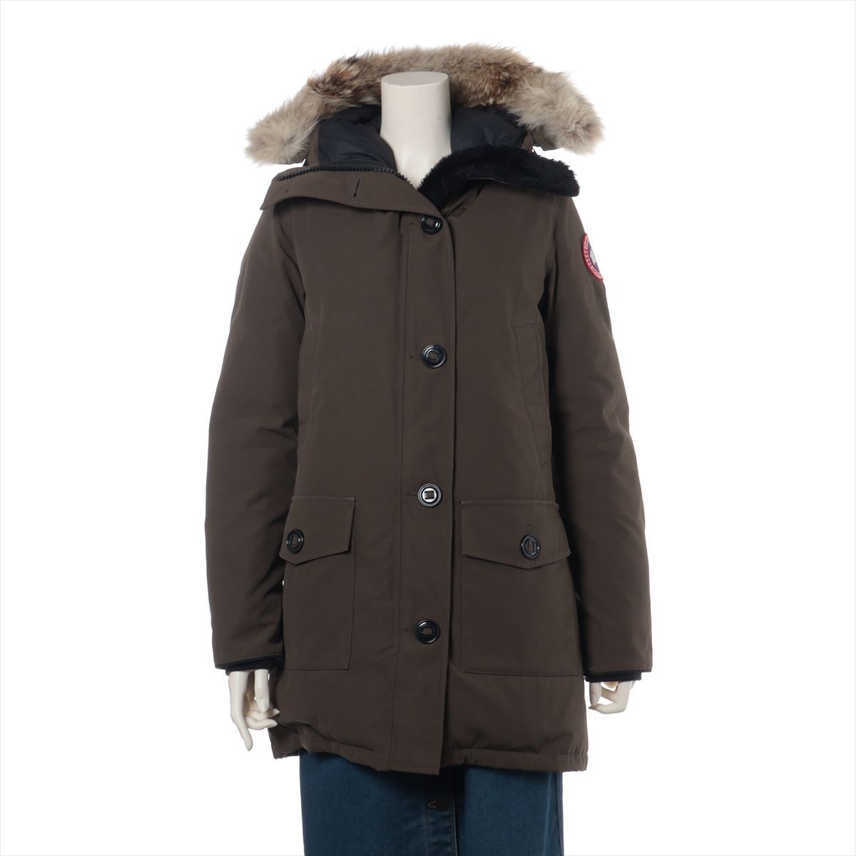 美品 CANADA GOOSE, BRONTE, カーキ系 S 【公式通販】