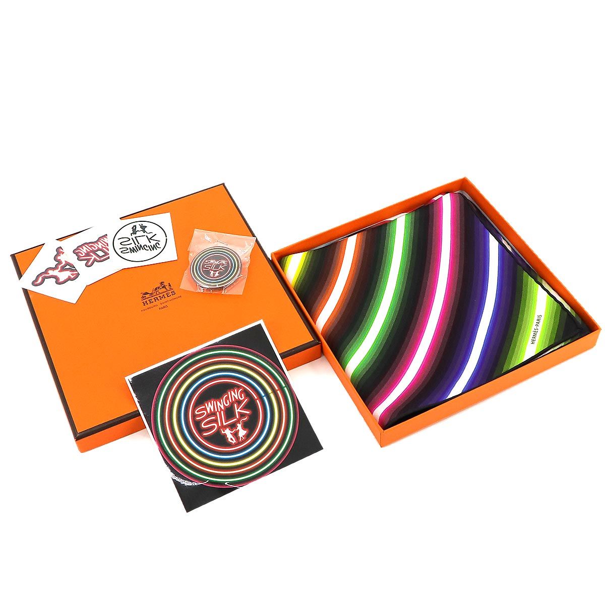 HERMES シルクスカーフ　swinging 楽天市場】HERMES エルメス 【新品同様】SWINGING SAINT-GERMAIN