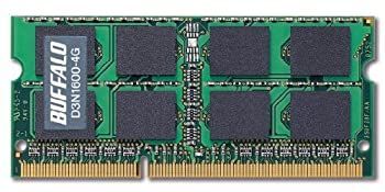【中古】(非常に良い)BUFFALO PC3-12800 204Pin DDR3 SDRAM S.O.DIMM 4GB D3N1600-4G