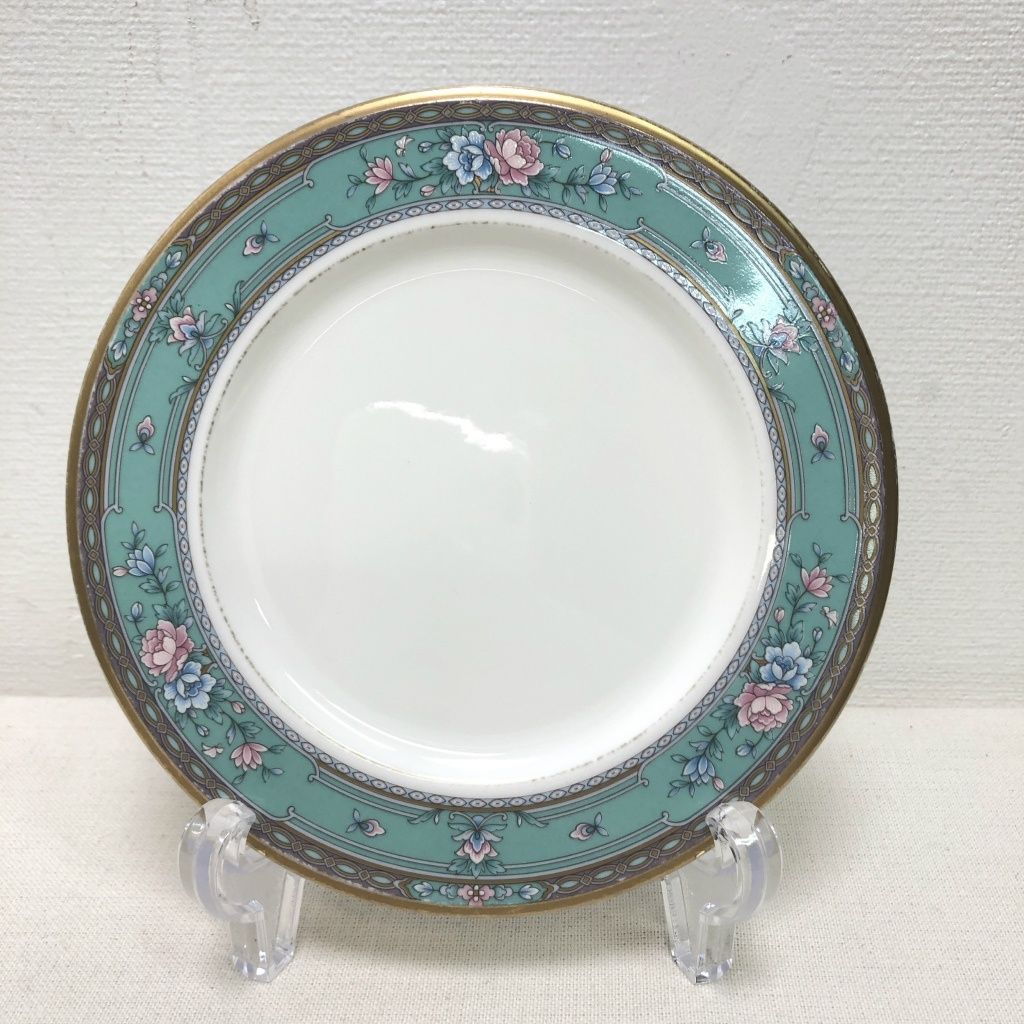 Noritake ノリタケ 17cmプレート 平皿 10枚セット アラジンランプ グリーン 花柄 金彩 EK - メルカリ