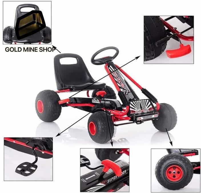 新品未使用　足こぎペダルゴーカート　ゴーカート　四輪　車　子供乗り物 ゴーカート足こぎ ペダルカート ゴーカート 4輪 足こぎ 四輪