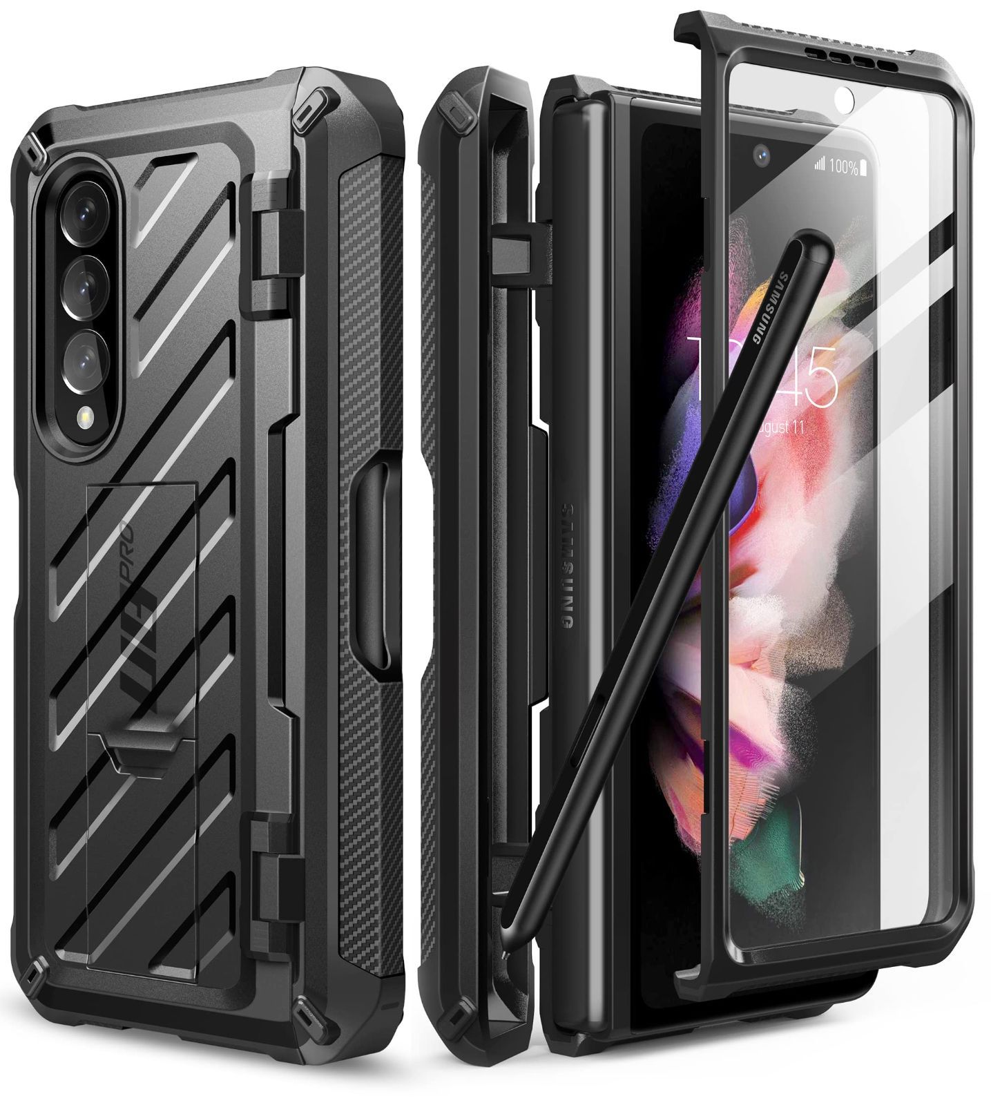 在庫処分 | SC-55B SCG11 ケース 全面保護 米軍MIL規格取得 2021 保護フィルム付き 5G スタンド機能 3 ペン収納 耐衝撃 F 防塵 Z 保護 ケース Galaxy UBPro SUPCASE シリーズ