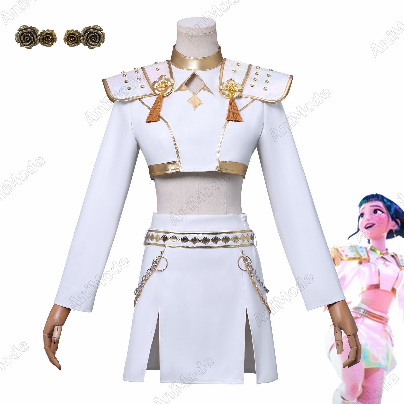 KーPOPデーモンハンターズ ゾーイ コスプレ衣装 KPOPガールズ! デーモン ハンターズ ゾーイ-Zoey コスプレ衣装