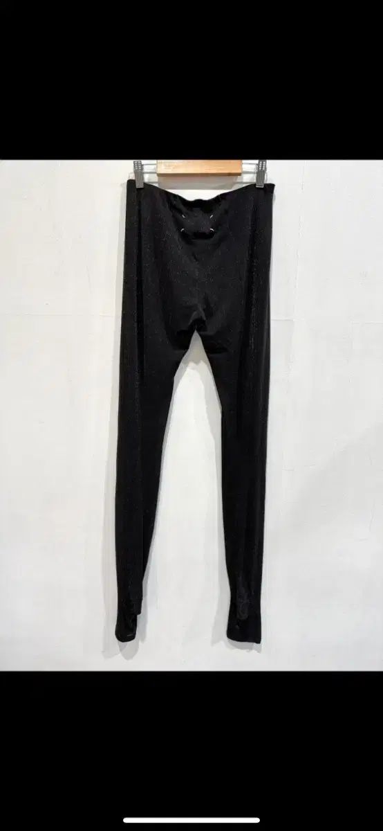 Maison Margiela メゾンマルジェラ 黒 グリッター レギンス 38