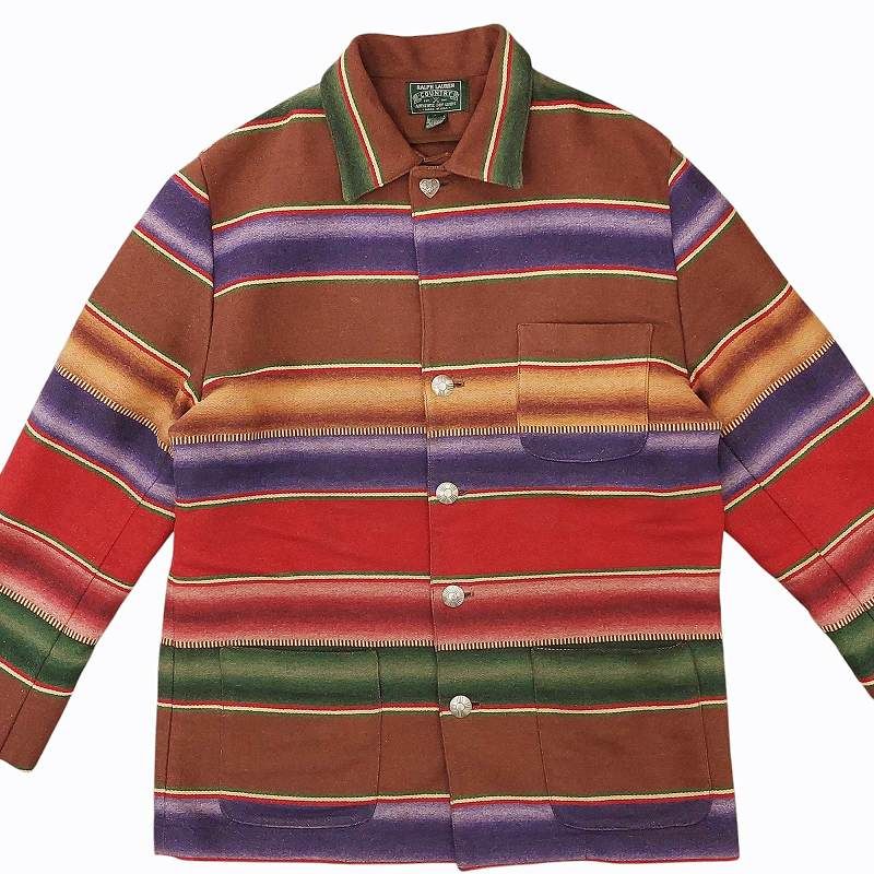 ラルフローレン　乗馬柄　カバーオール　赤　　総柄 ラルフローレン RALPH LAUREN カントリー COUNTRY 90s