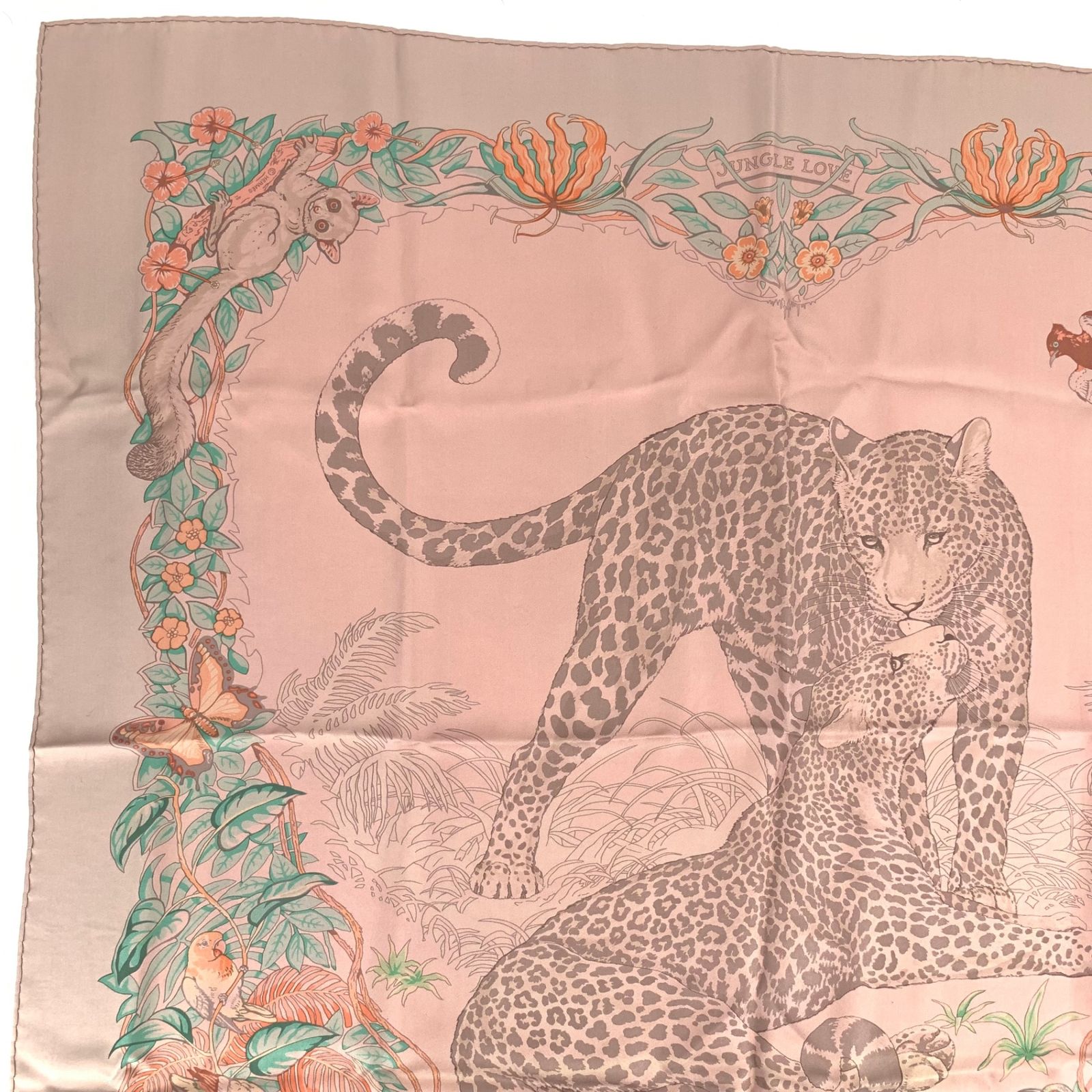 美品 HERMES エルメス スカーフ カレ90 DIP DYE ディップ・ダイ JUNGLE