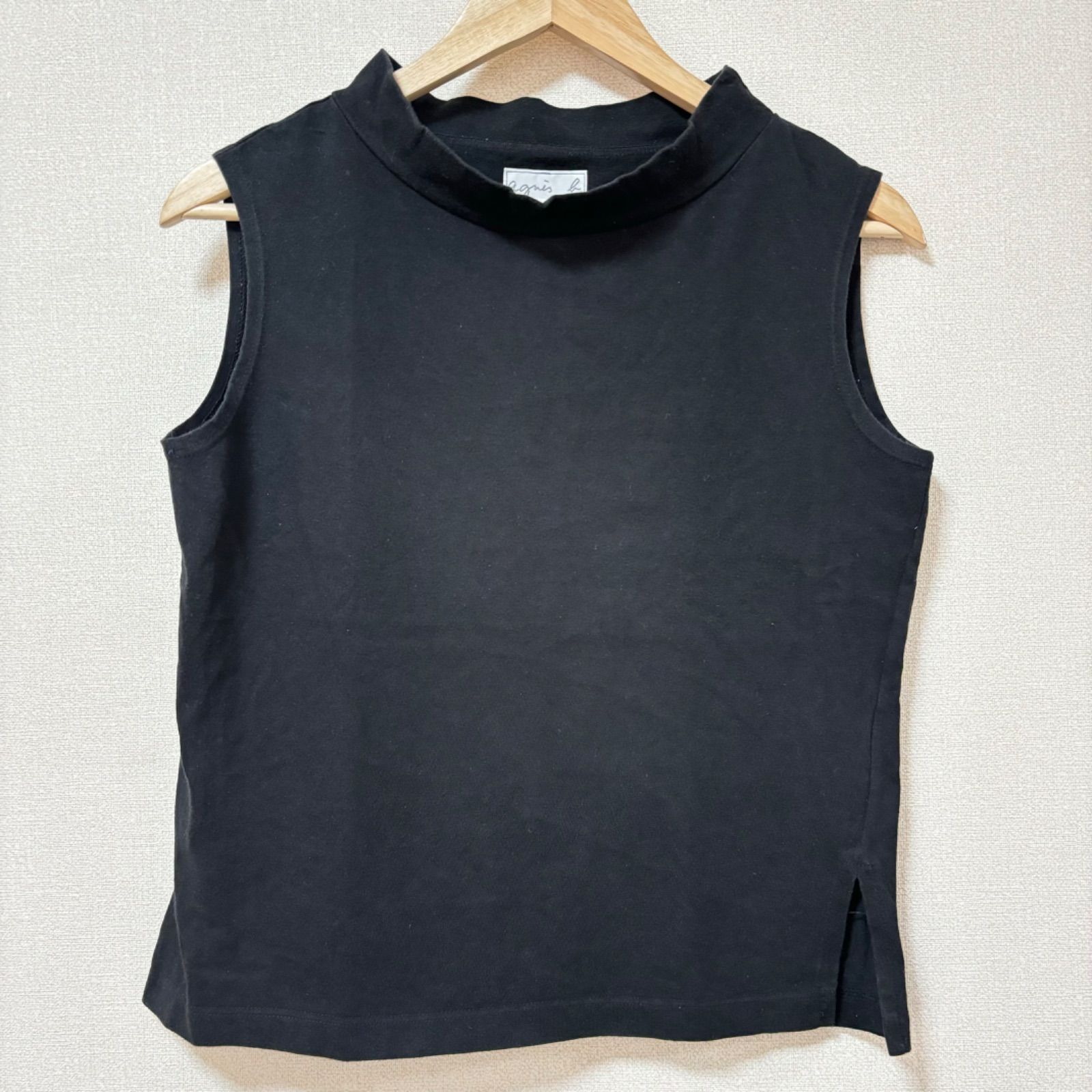 上品な1着◎日本製◎【agnes.b】アニエスベー ノースリーブシャツ 