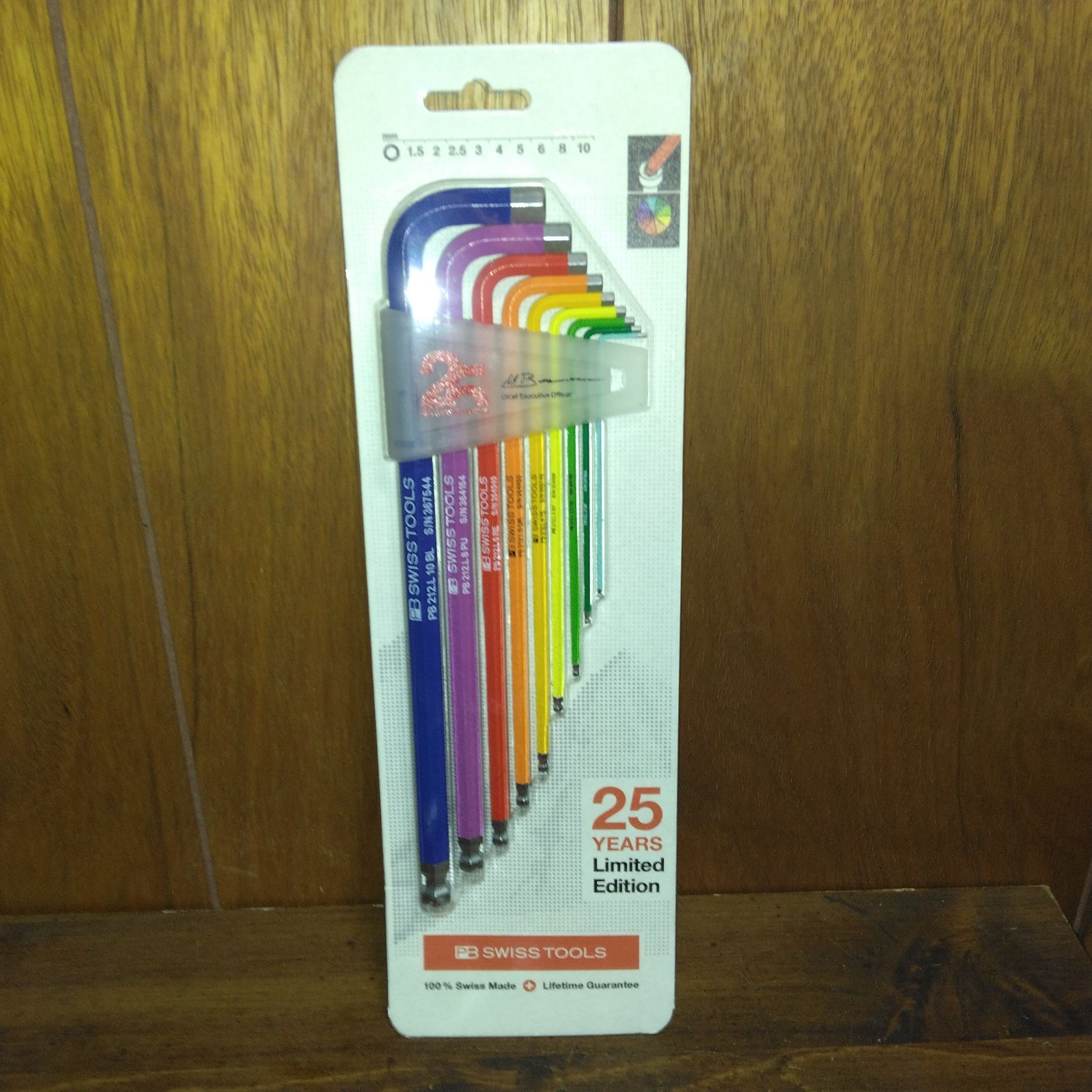 2setのみ PB SWISS TOOLS ピービースイスツールズ レインボーレンチ発売25周年 セット 全400セット 品 ボール付ロングレインボレンチセット