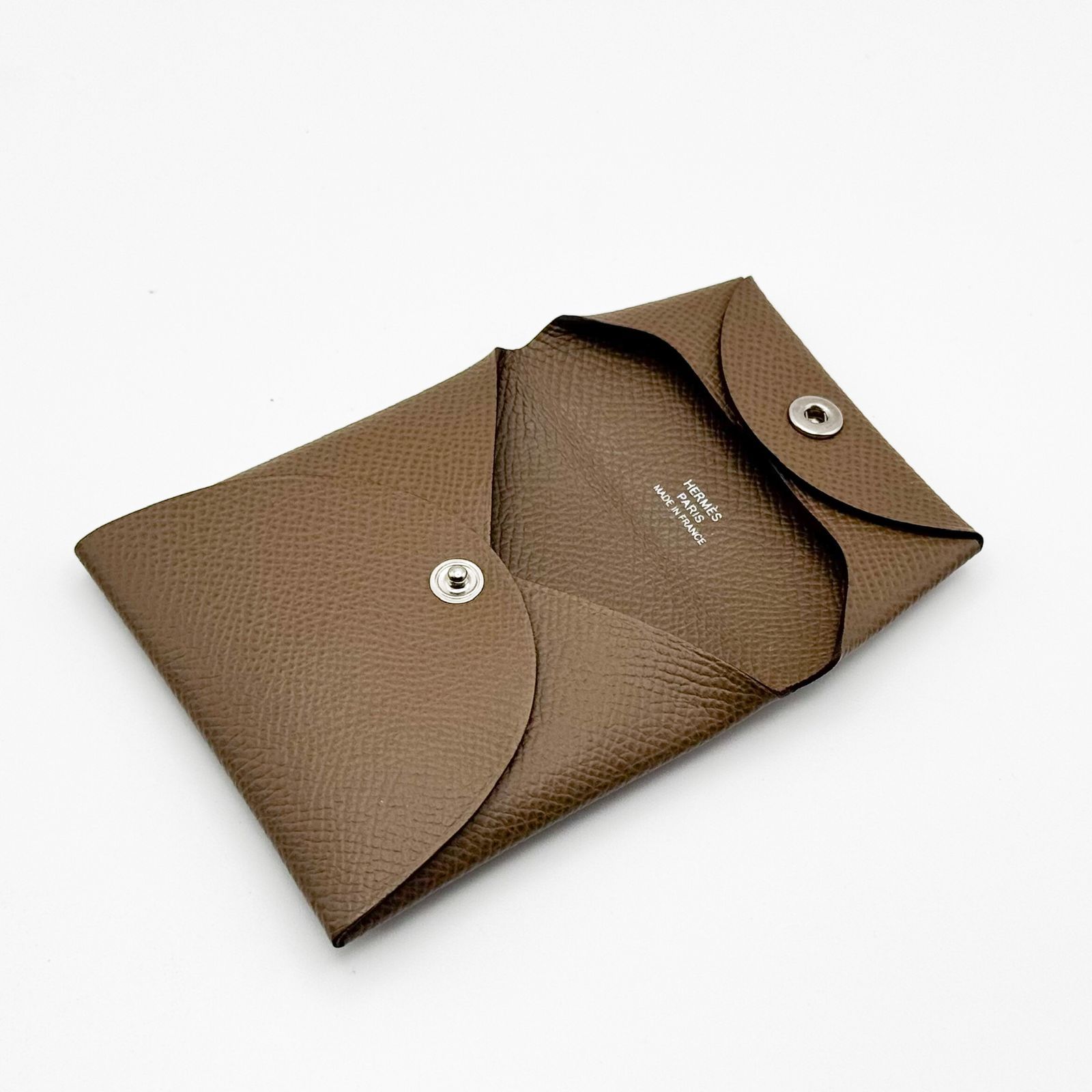 HERMES エルメス アザップ シルクインコンパクト エトープ