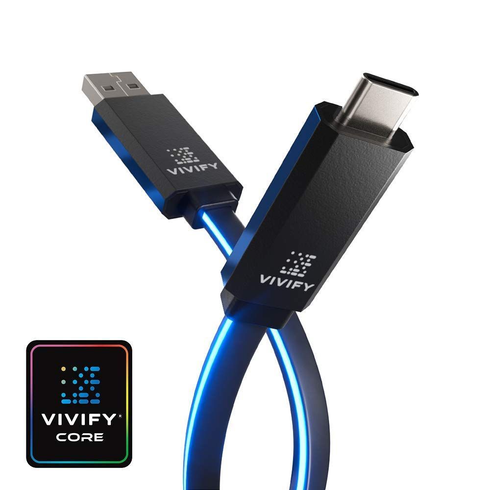 【人気商品】Type C USBケーブル C-A USB 3.2 Gen 2 Quick Charge 3.0 QC3 10 Gbps 長さ VIVIFY 1m LEDライトゲーミング ACESO W10 ブルー 対応PS5 Nintendo Switch