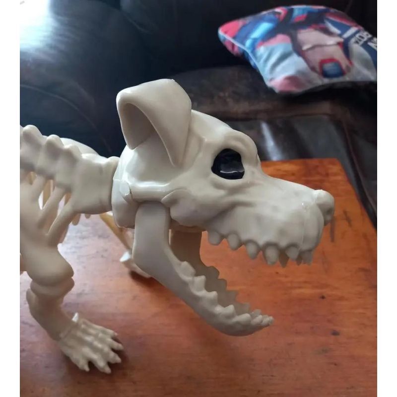 スケルトンドッグ 犬 オブジェ 置物 骸骨 骨 ドッグ ホワイト