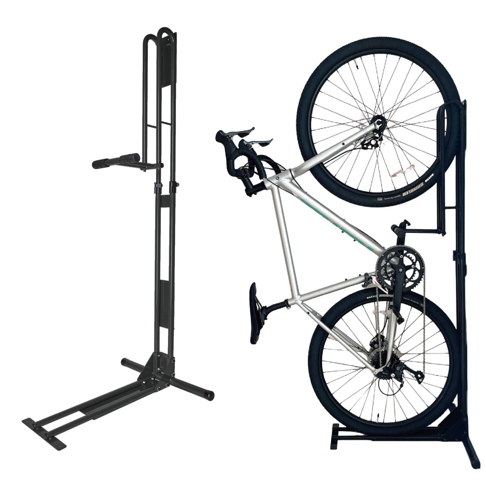 サイクルロッカー CycleLocker 縦置き ロードバイク ペダルで固定 自転車スタンド クランクストッパースタンド