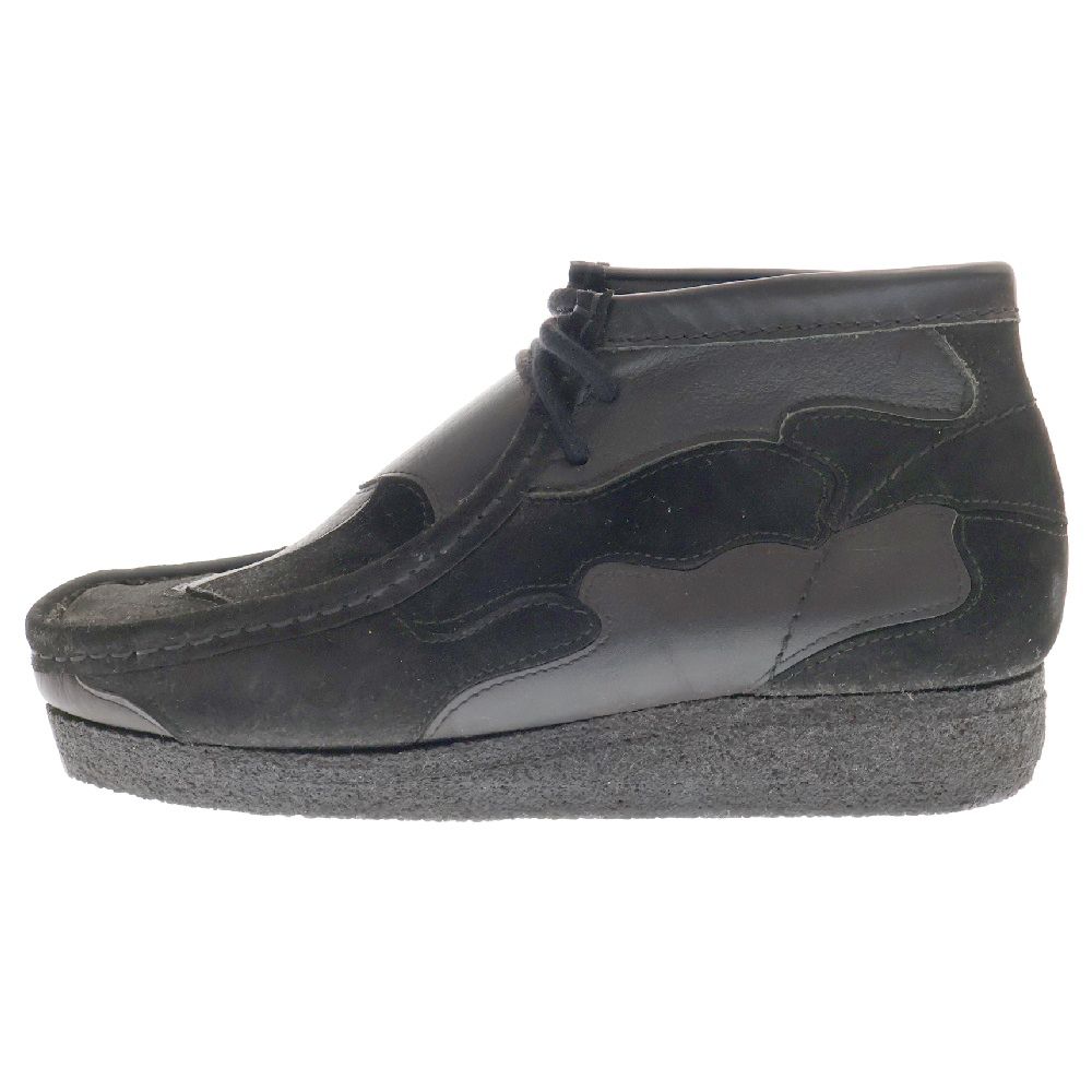 Clarks (クラークス) WALLABEE PATCH ワラビー パッチワークブーツ ブラック US8.5/26cm