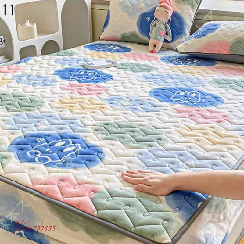 ほぼ  パッド一体型ボックスシーツ あったか 秋冬用 ボックスシーツ 冬 暖かい 吸水 水洗いキルト フランネル 洗える 敷き毛布 暖かパッドシーツ 敷パッド 吸湿 kni4a783535