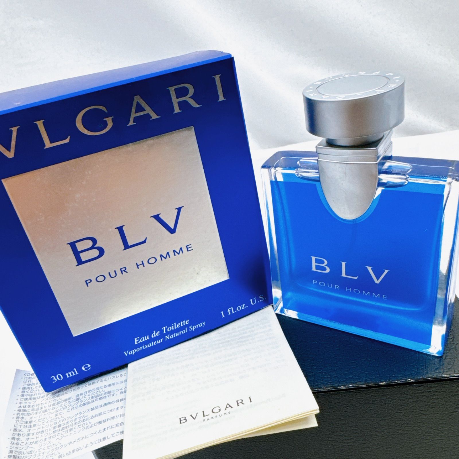 【残量 約9割】BVLGARI プールオム　オーデトワレ　30ml 香水 箱付 (6138)