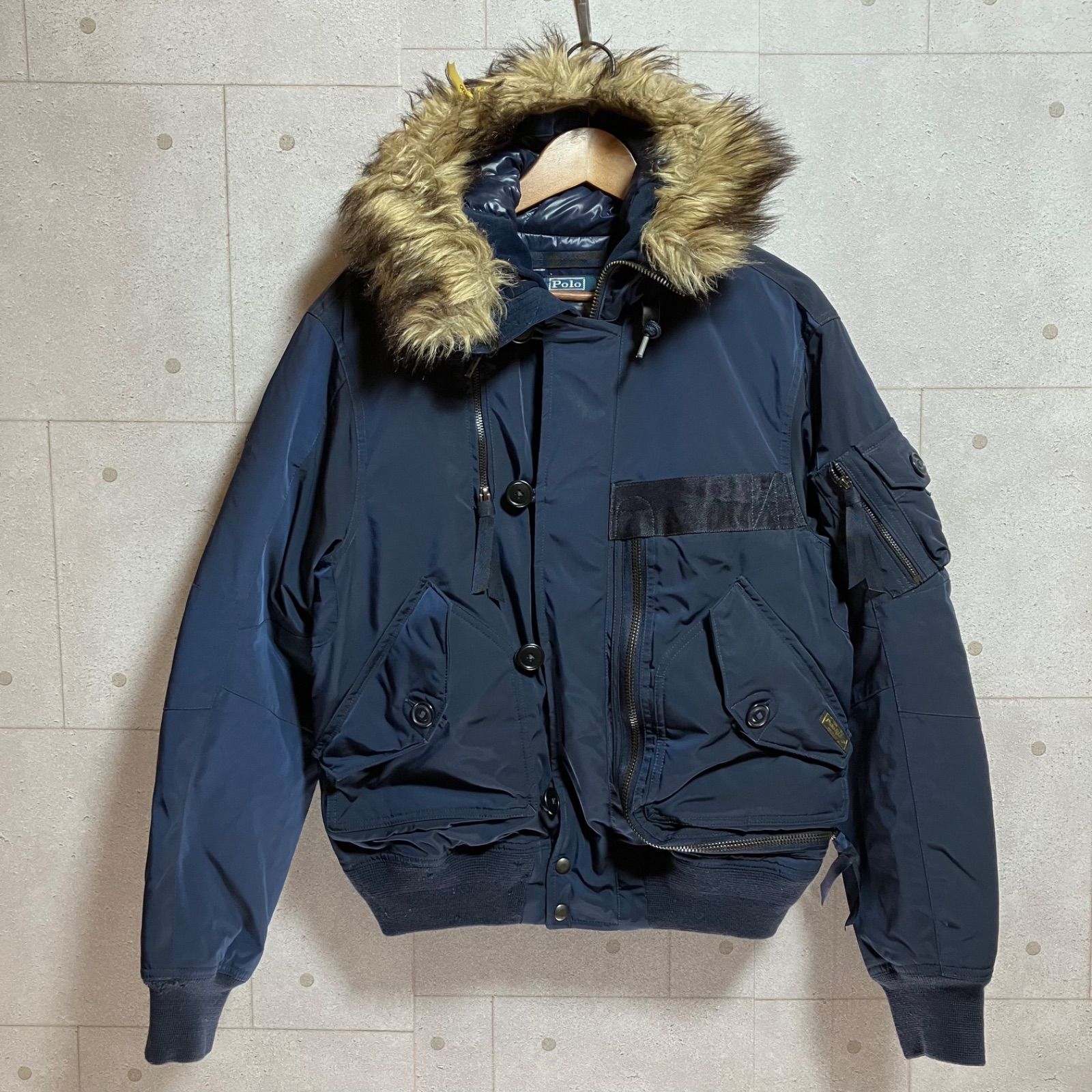 Polo by Ralph Lauren ポロバイラルフローレン N-2B ダウンジャケット アウター S ネイビー メンズ SG203-2