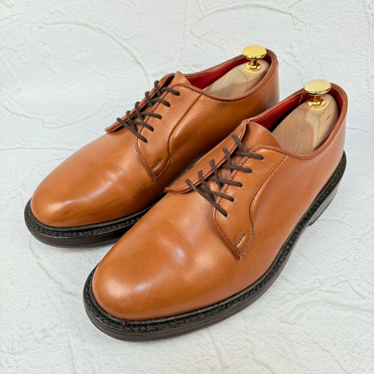 [With bright brown shoes for summer feet] Tricker's Trickers M3616 ROBERT Robert Plane Outer Feather Brown UK7/25.5cm [W3200]
