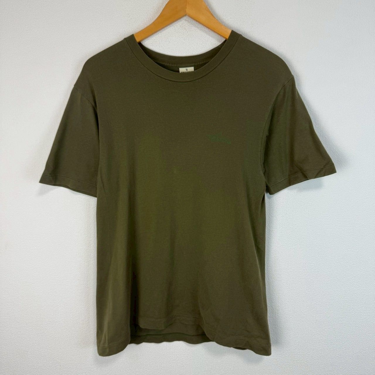 90s TRUSSARDI トラサルディ Tシャツ 半袖 クルーネック 無地 袖ロゴ