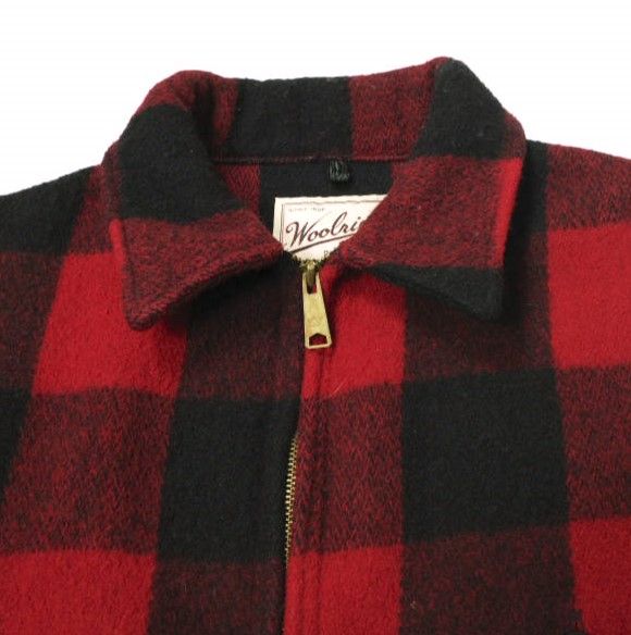 WOOLRICH ウールリッチ アメリカ製 90s バッファローチェック ウールスタッグジャケット M RED/BLACK ヴィンテージ MADE  IN USA アウター g16164 - メルカリ