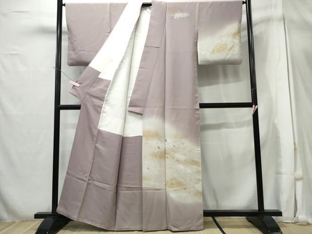 平和屋着物□訪問着 作家物 こぼれ松葉枝花文 暈し染め