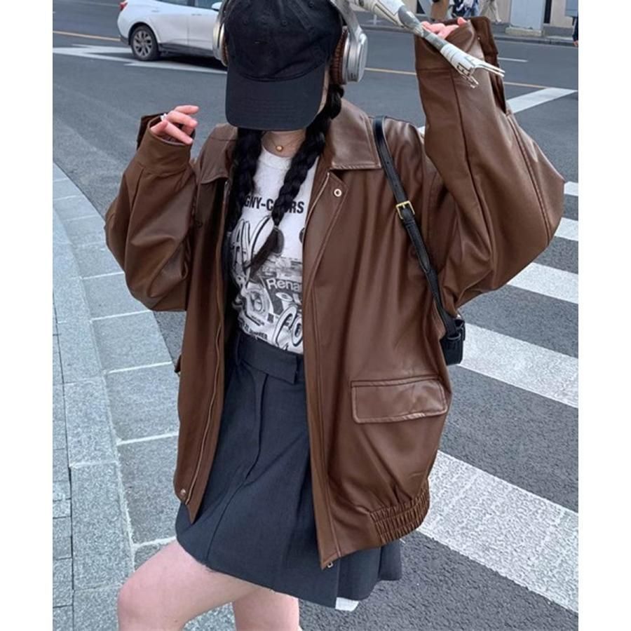 ブルゾン ジップアップジャケット
