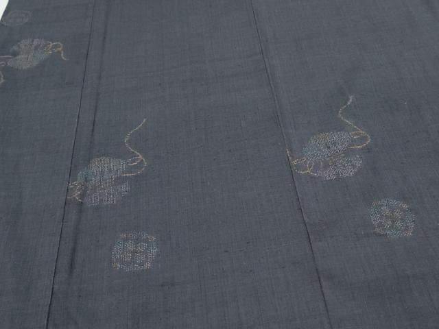 平和屋着物○本場結城紬 100亀甲 宝尽くし文 正絹 逸品 CAAS9269th