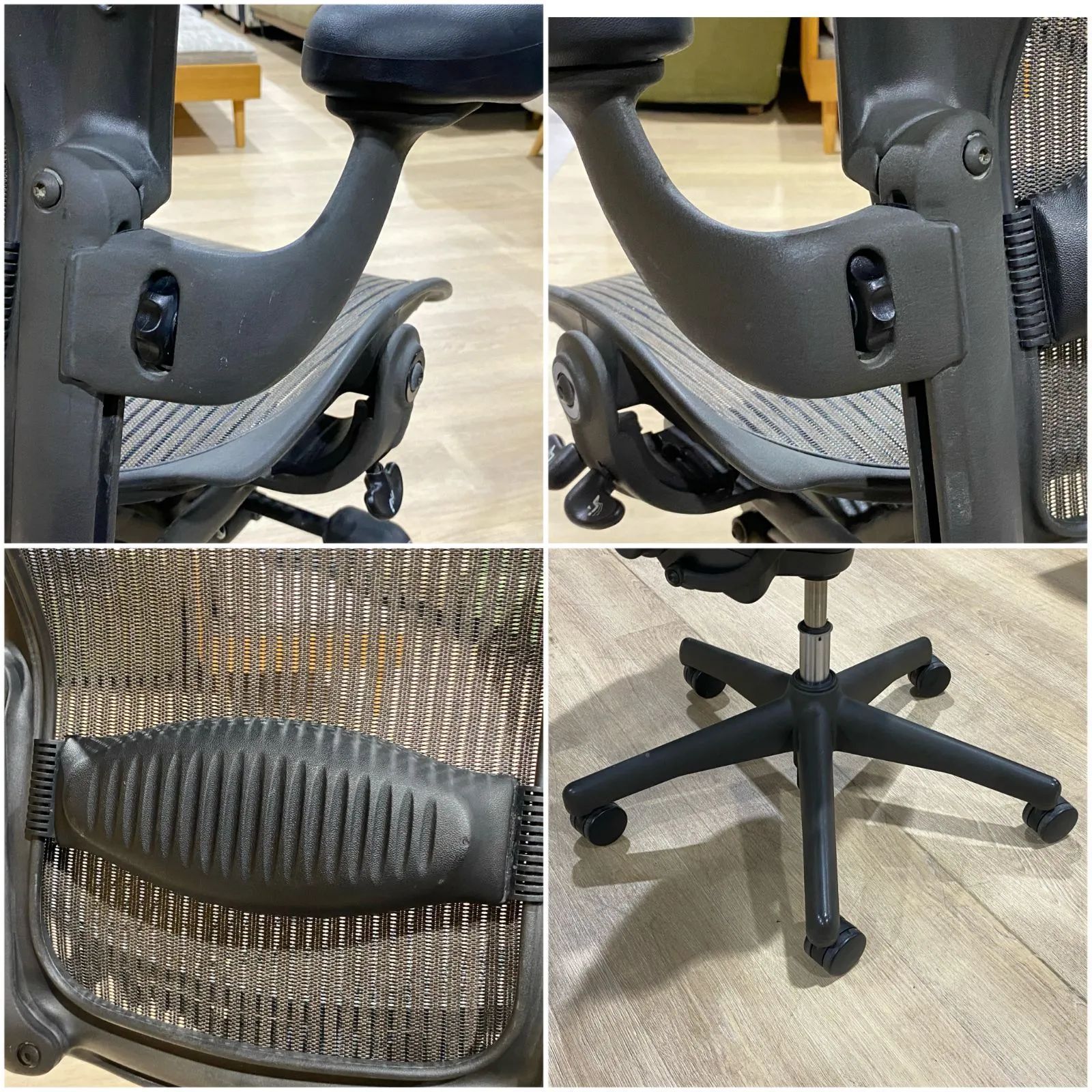 Herman Miller ハーマンミラー アーロンチェア フル機能 サイズB D-10053 ハーマンミラー アーロンチェア ランバーサポート