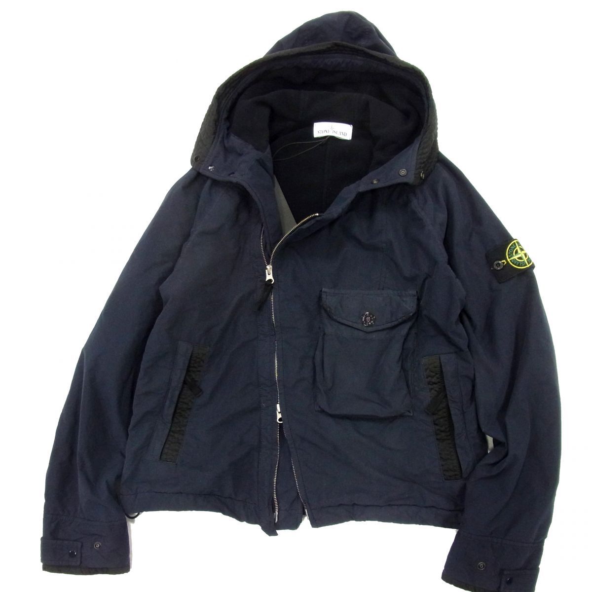 新品 21AW 定価140.800円□STONE ISLAND アシンメトリー ジップ