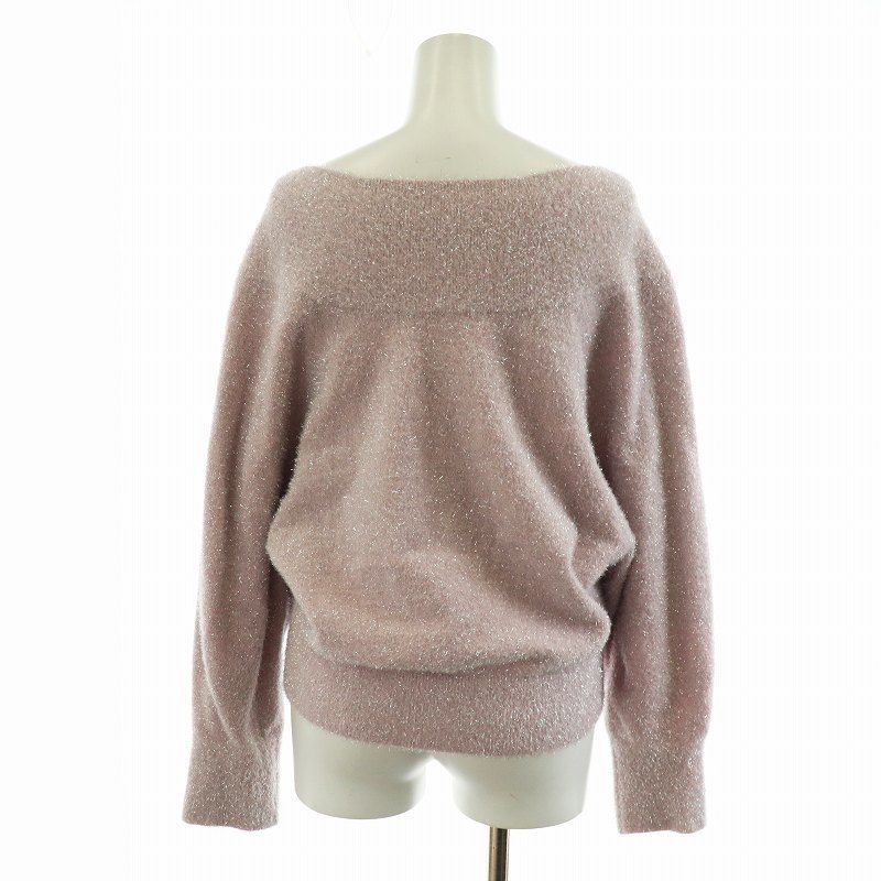 アプワイザーリッシェ Apuweiser-riche 23AW オフショルきらふわニット