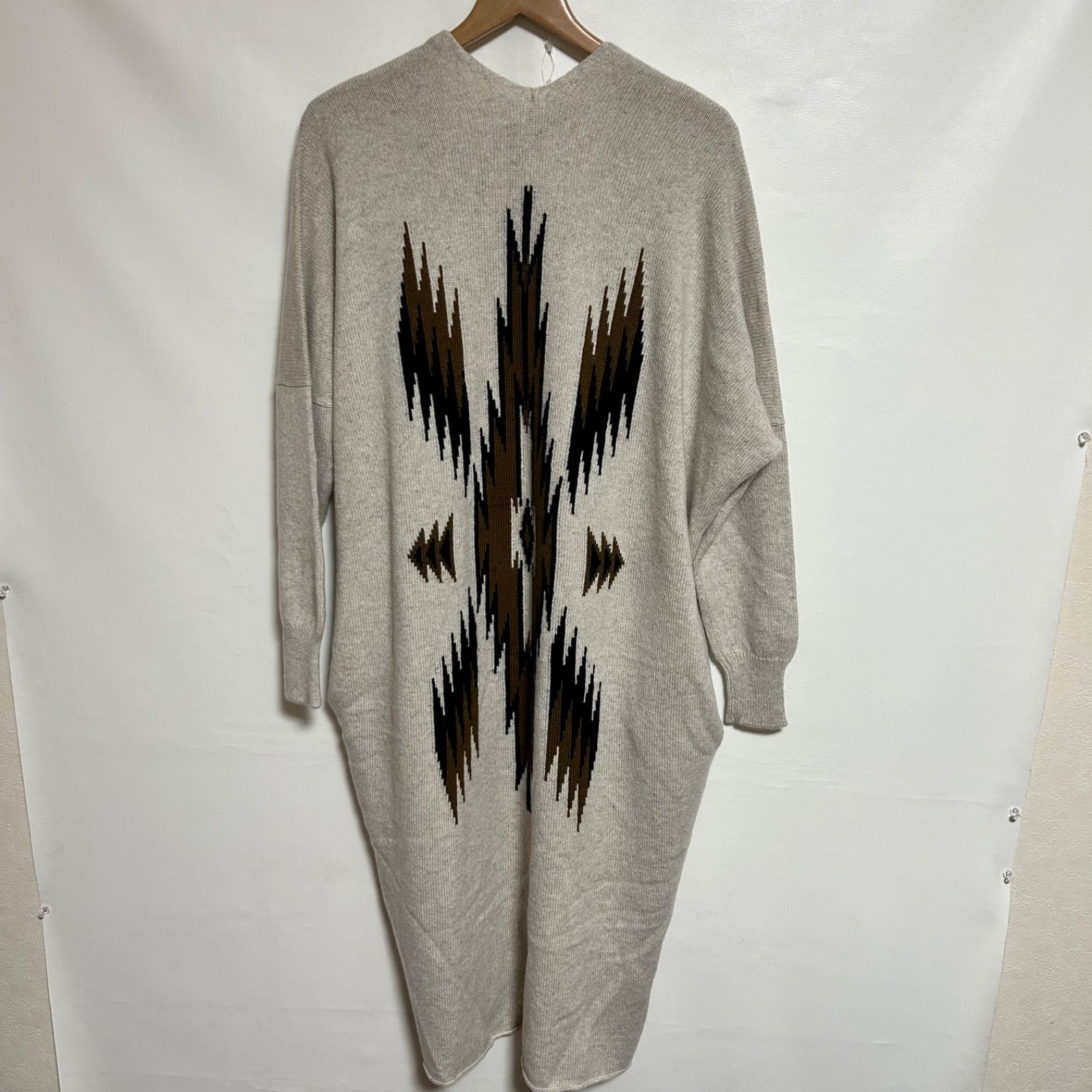 タグ付き】美品 QUEENE&BELLE クイーンアンドベル カーディガン ロング  