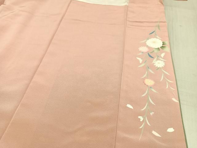 平和屋着物○訪問着 友禅 雪輪草花文 暈し染め 正絹 逸品 AABB2934ph