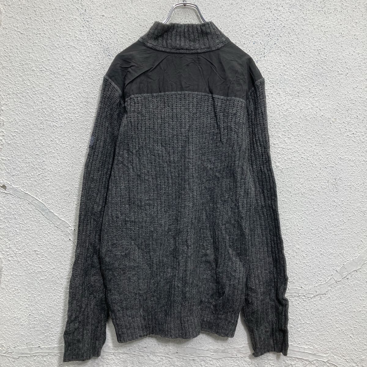 Eddie Bauer ウール混紡 ハーフジップ ニット セーター L グレー エディーバウアー モックネック 古着卸 アメリカ仕入  a702-5852 - メルカリ
