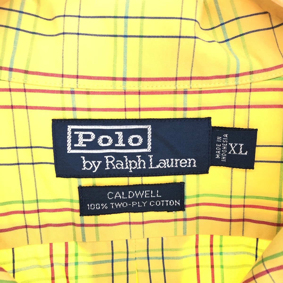 古着 90年代 ラルフローレン POLO by Ralph Lauren CALDWELL チェック 
