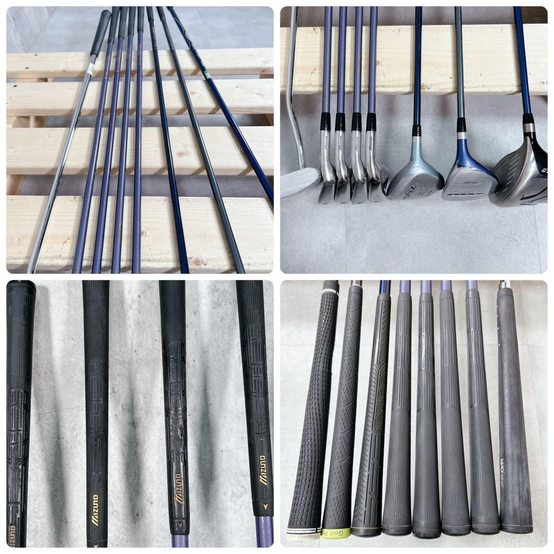 X800 ミズノ 他 レディース ゴルフ クラブ セット 9点 マンシング