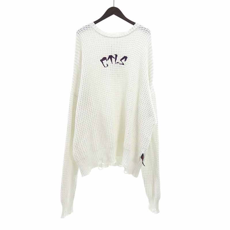 cvtvlist ニット cvtvlist カタリスト CTLS CVTVLIST CRASH KNIT PINK MARBL クラッシュ