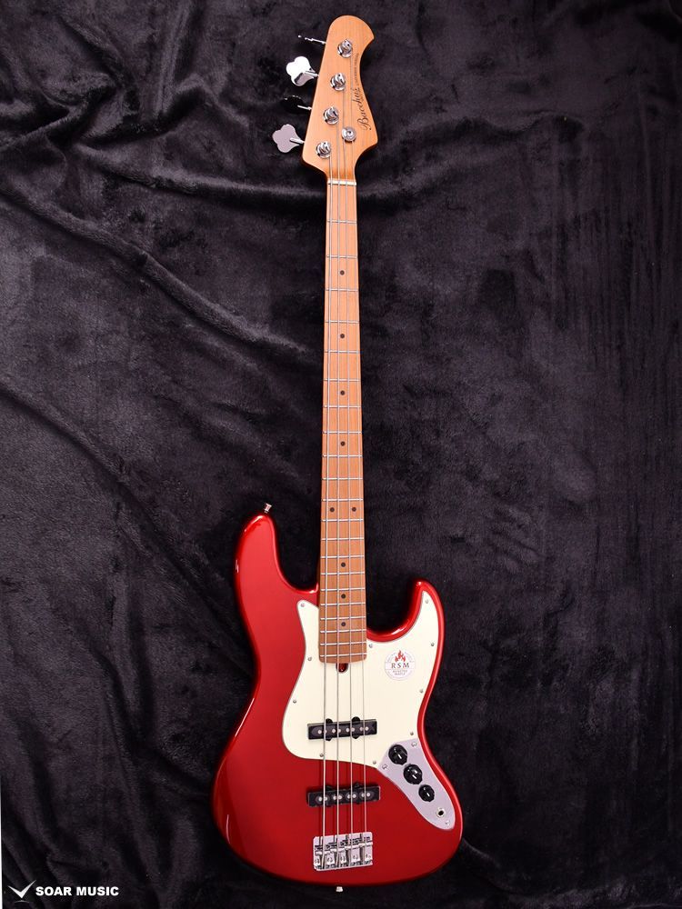 美品◎Bacchus ジャズベース BJB-1R キャンディアップルレッド Bacchus BJM-1R CAR Candy Apple Redバッカス エレキギター