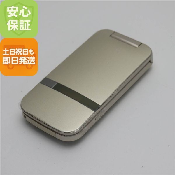 中古】良品中古 A207SH かんたん携帯11 ゴールド SOFTBANK