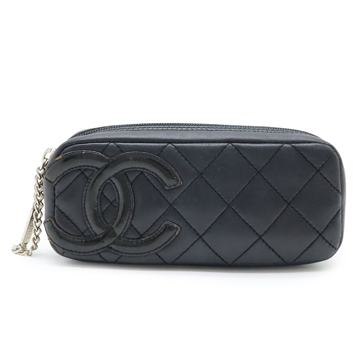 CHANEL シャネル カンボンライン レザー ポーチ 化粧ポーチ CHANEL シャネル カンボンライン マルチポーチ 化粧ポーチ