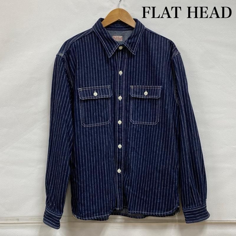 FLATHEAD フラットヘッド シャツ、ブラウス 長袖 WABASH WORK SHIRT ウォバッシュ ワークシャツ 7014W - メルカリ