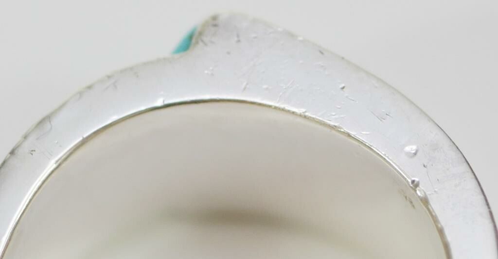 エルメス HERMES 指輪 キャンディリング ＃52 ライトブルー /シルバー