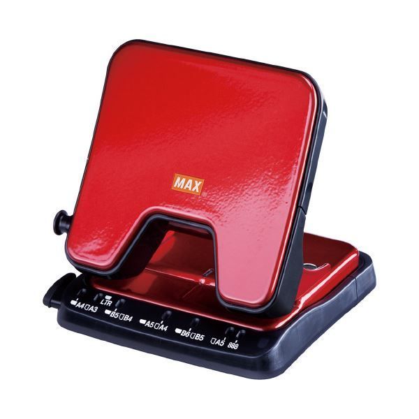 まとめ マックス 軽あけパンチSCOOVA DP-35T R 赤 DP90133 ×3セット