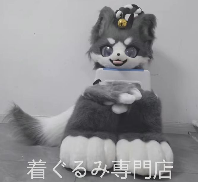 着ぐるみヘッド 猫 全頭ヘッド ケモノ ファースーツ ぬいぐるみ