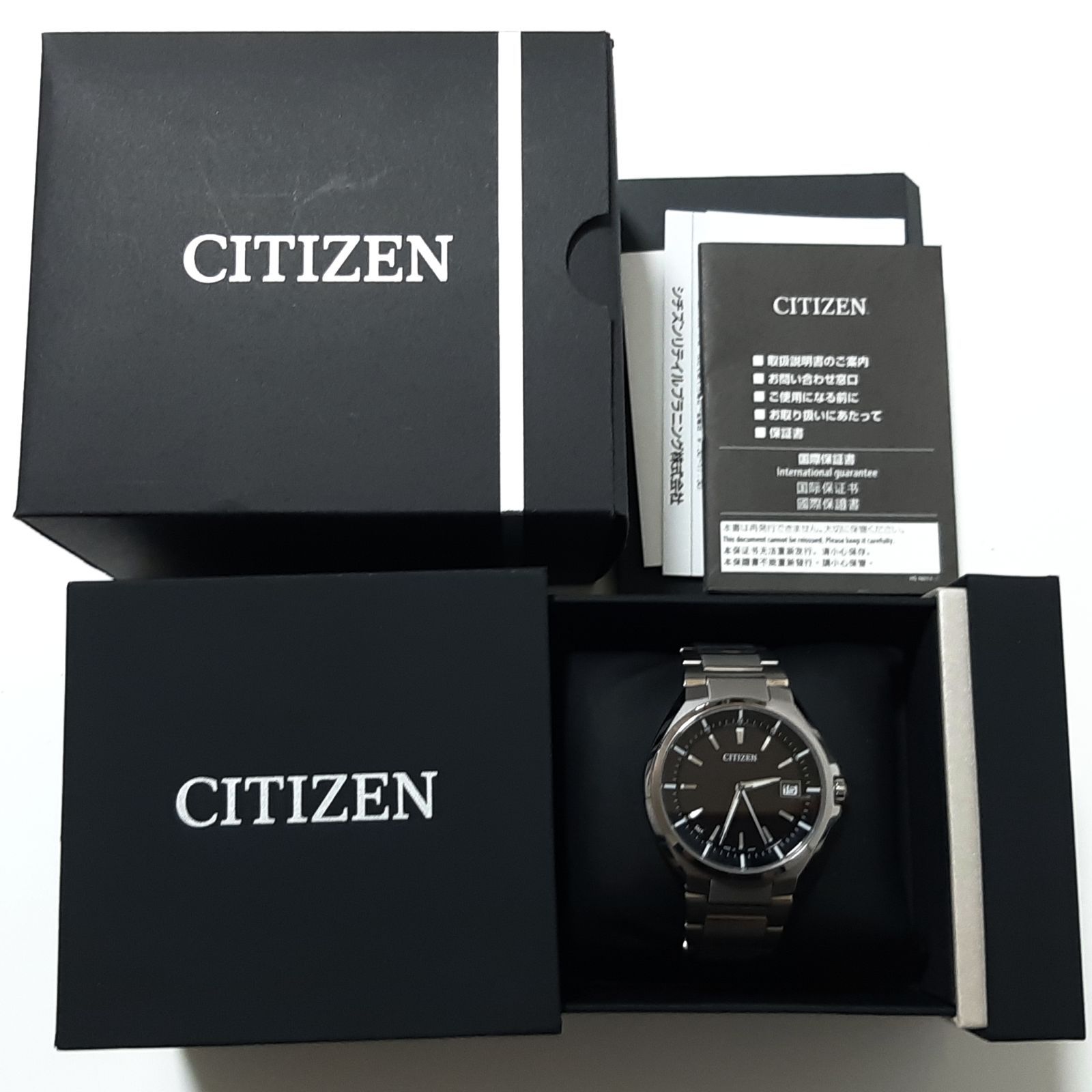 CITIZEN シチズン ATTESA アテッサ CB3010-57E エコ・ドライブ電波時計 ソーラー 腕時計 動作品 - メルカリ