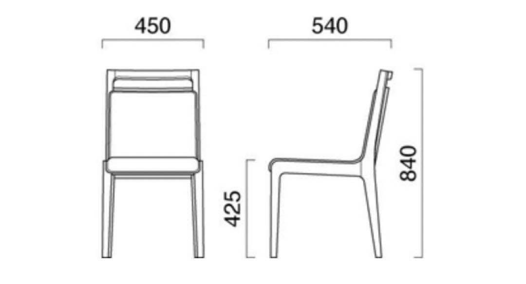 ダイニングチェア 2脚セット④