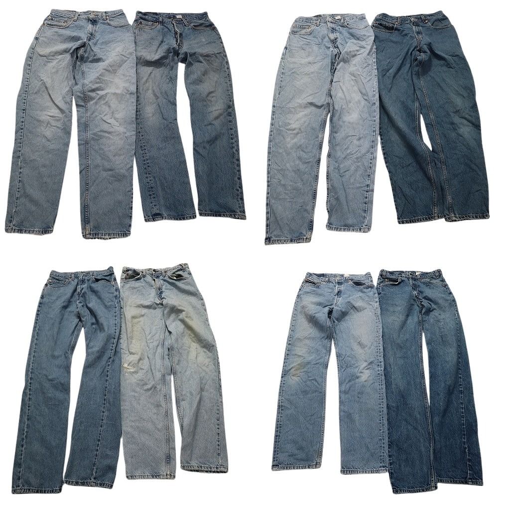 古着卸 まとめ売り USA製 リーバイス デニム パンツ 8枚セット (メンズ 32 /31 /30 ) 560 501 505 オレンジタブ 中古 古着 MY3280