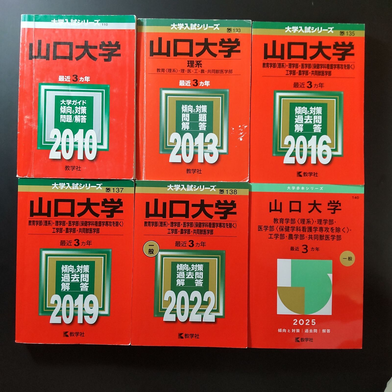 172 ６冊 山口大学 理系 書込みなし 20102013 2016 2019 2025 2025 教学社 赤本